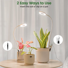 Close-up of LORDEM Grow Light showing the clip feature