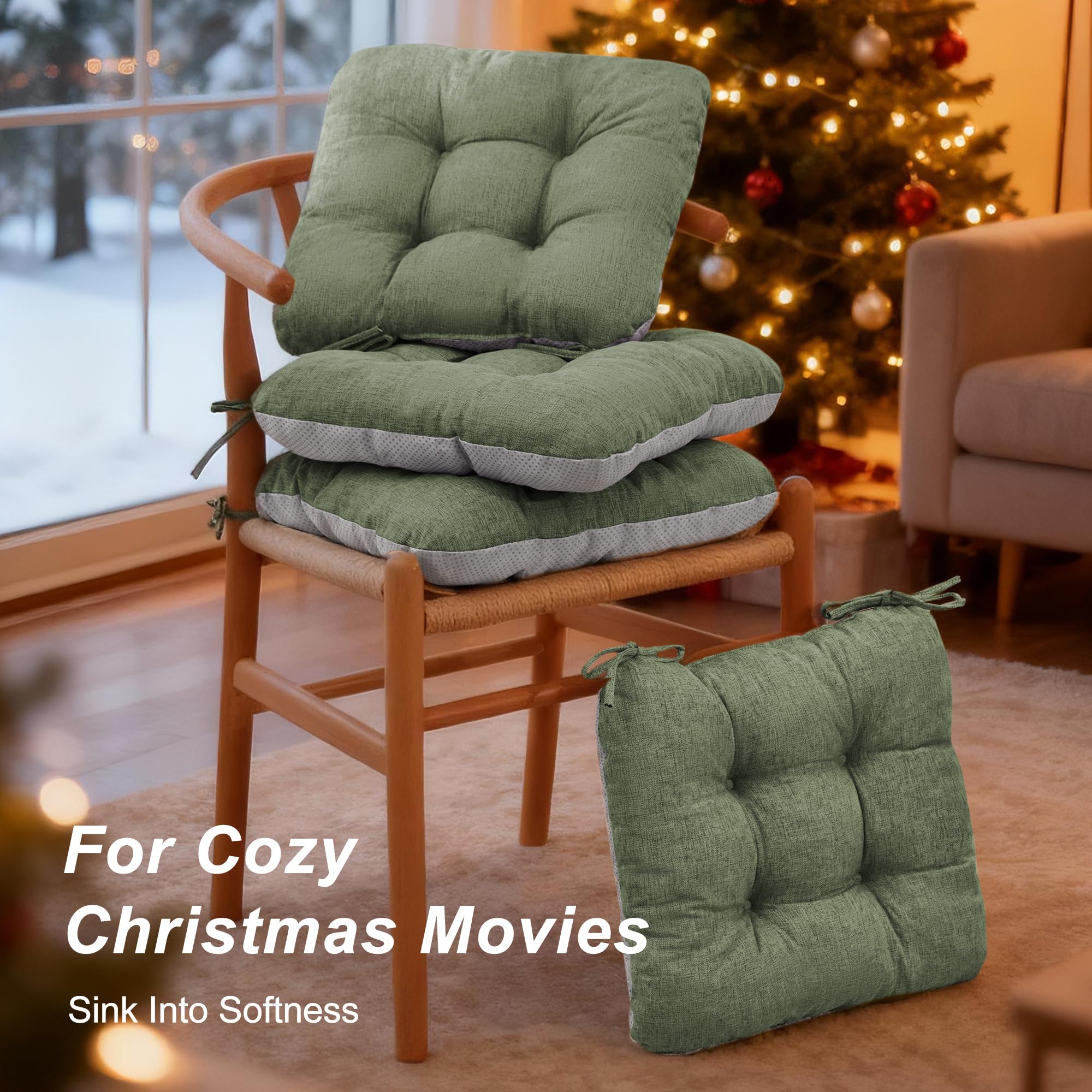 Close-up of Love's cabin Memory Foam Chair Cushion fabric texture