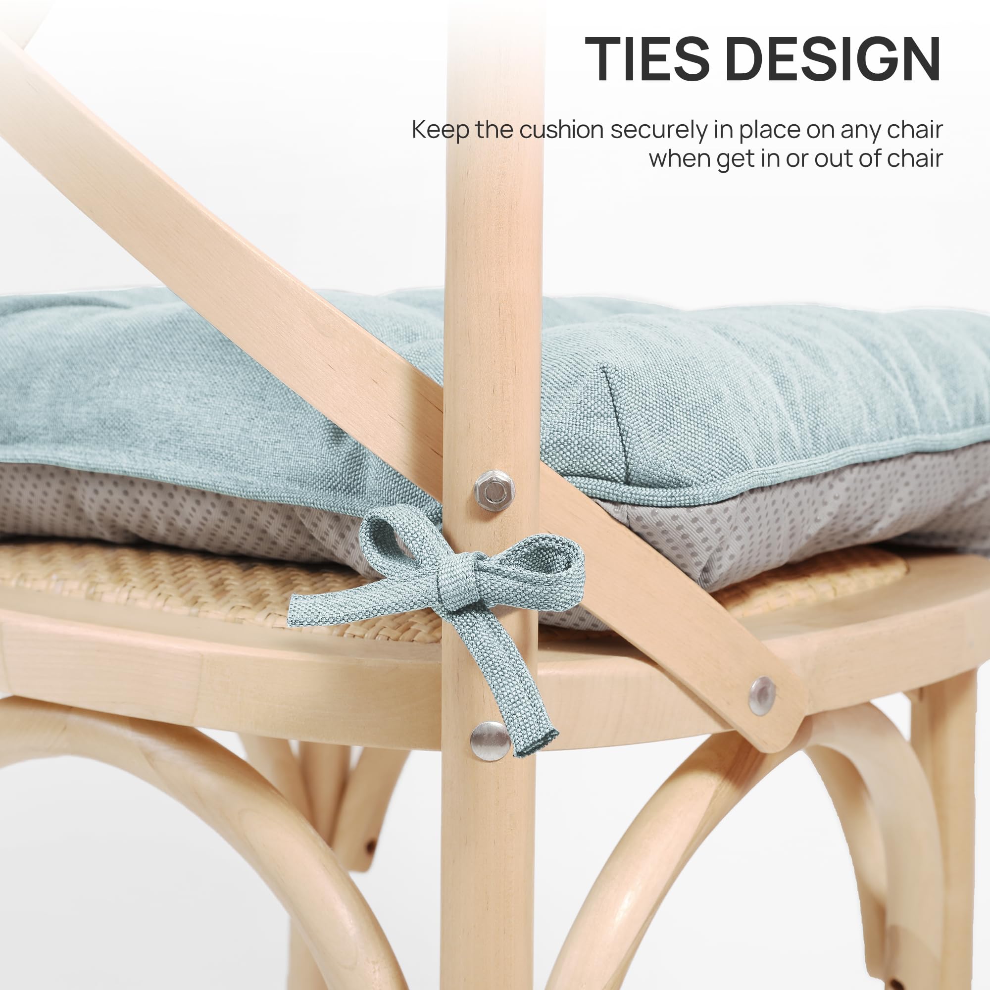 Close-up of Love's Cabin Memory Foam Chair Cushion texture
