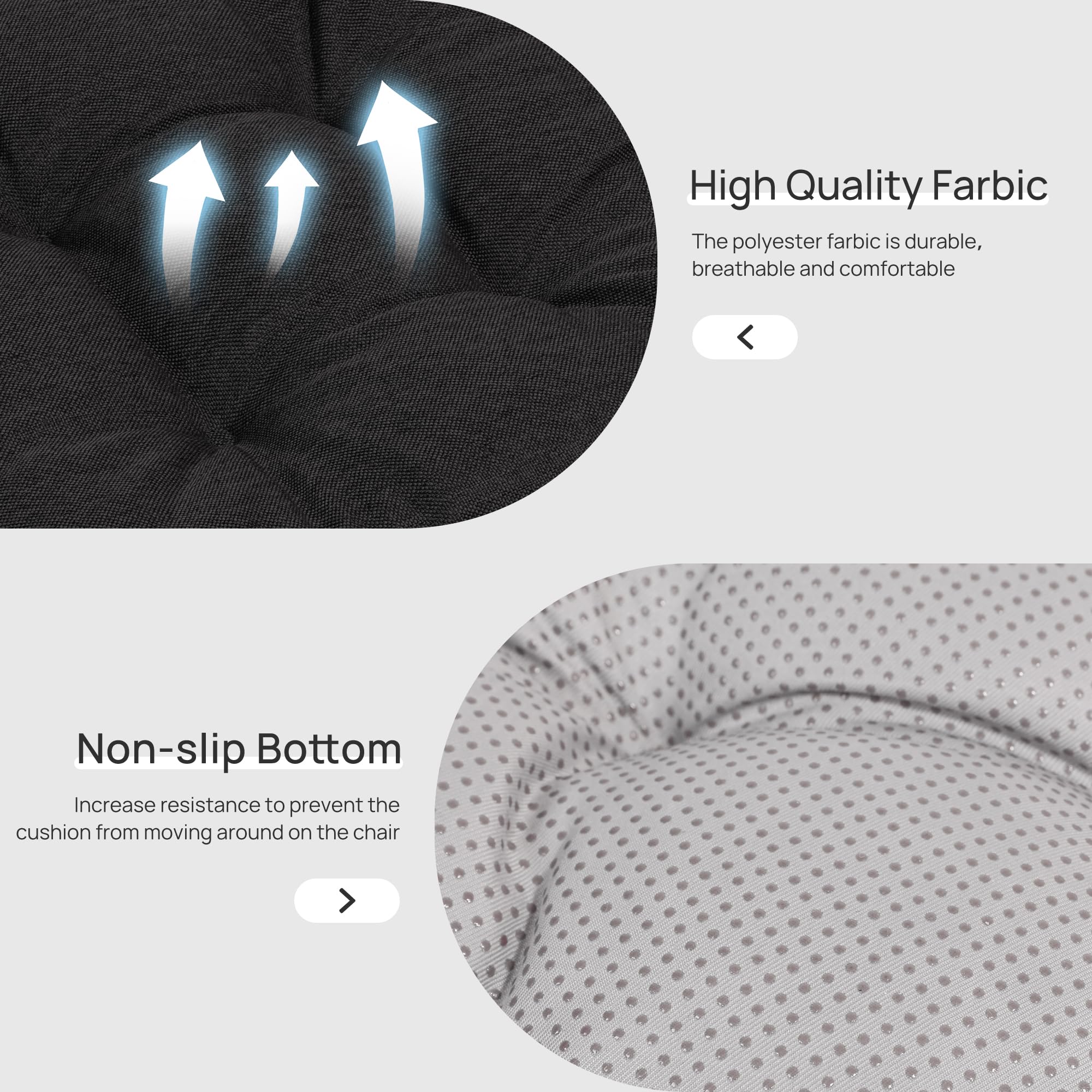 Close-up of Love's cabin Memory Foam Chair Cushion texture