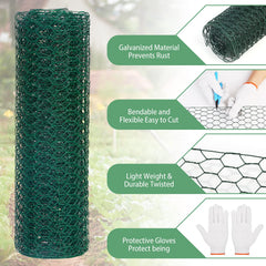 Close-up of Lucomb Chicken Wire mesh showing hexagonal pattern