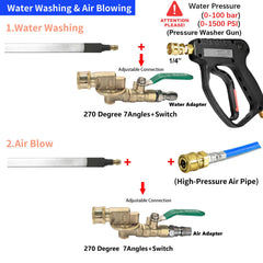Close-up of Lucstar Radiator Cleaning Wand jet-type nozzle