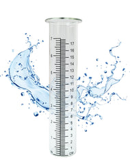 Close-up of Lueudu rain gauge opening dimension