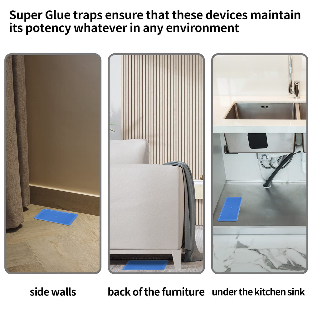 Close-up of LULUCATCH Mouse Glue Trap showing trap size