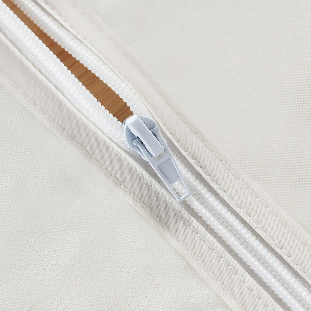 Close-up of LUSHVIDA beige tablecloth fabric