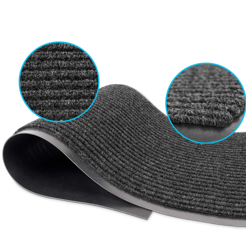 Close-up of LuxUrux door mat slip-resistant backing