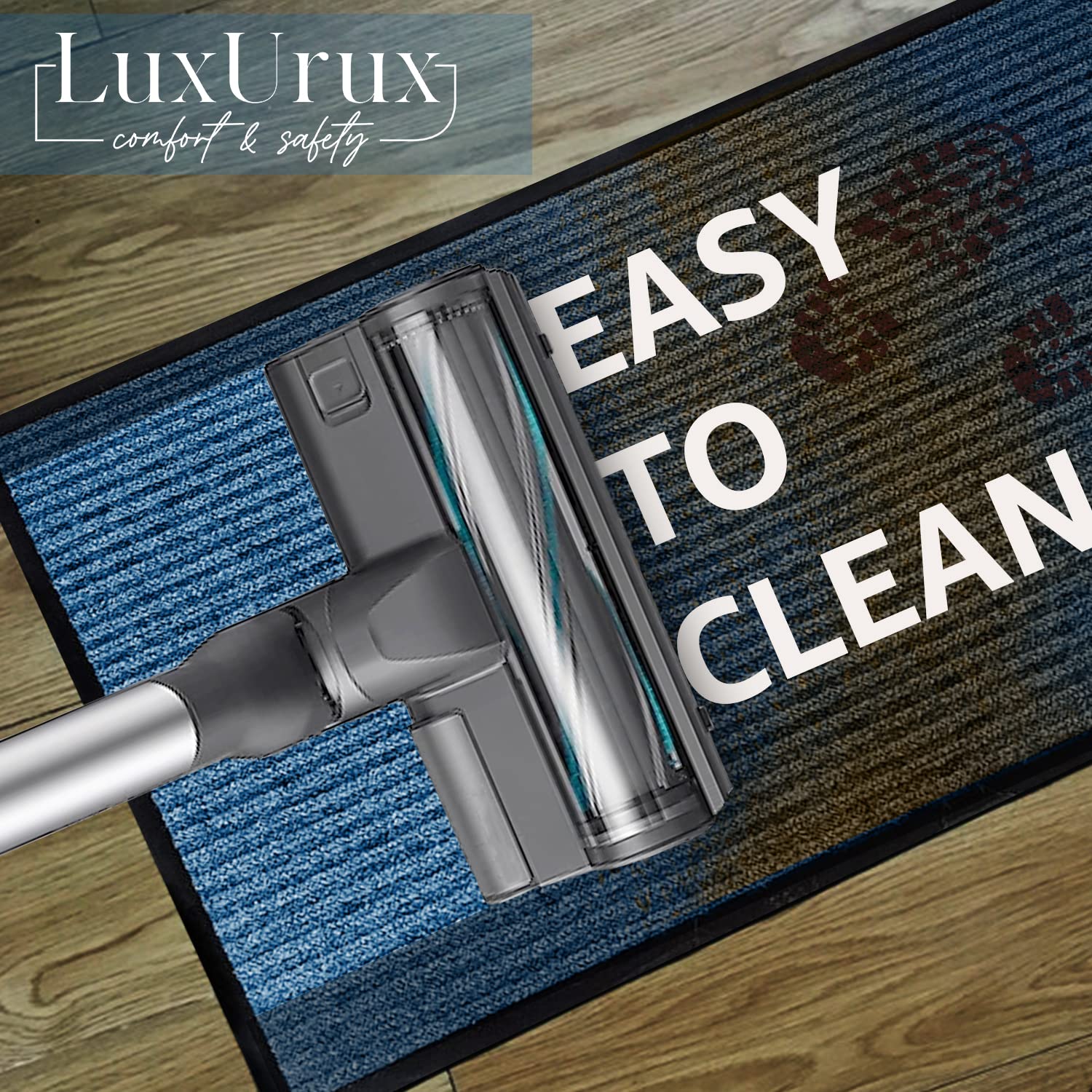 Close-up of LuxUrux mat's woven polypropylene fabric