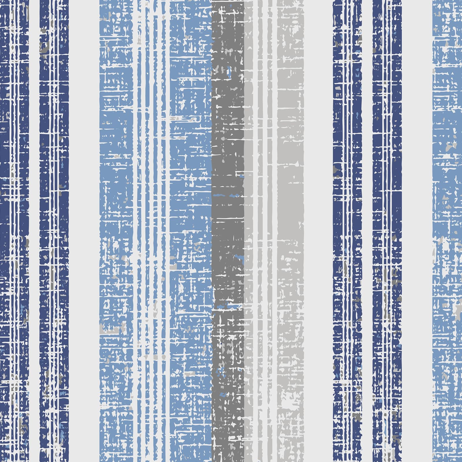 Close-up of LVTXIII cushion fabric texture, Stripe Layered Blue