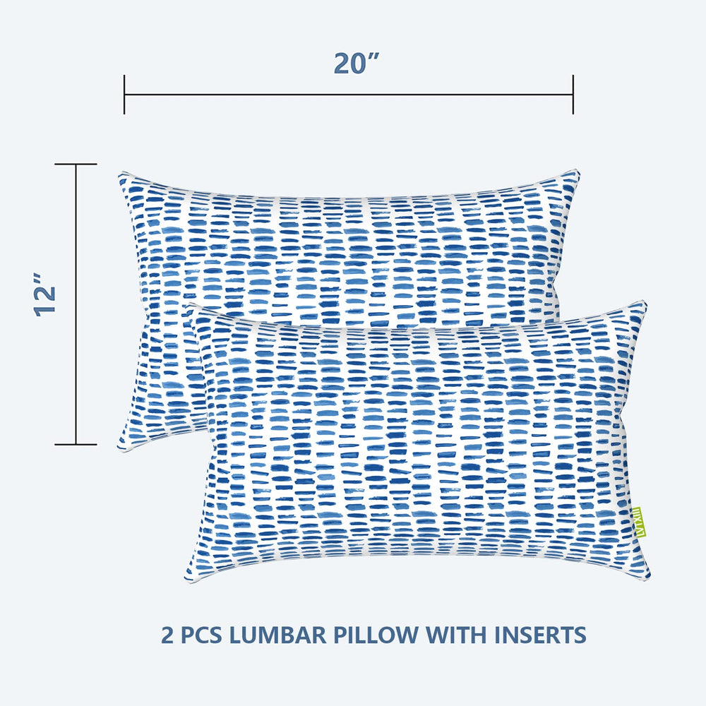 Close-up of LVTXIII lumbar pillow showing auto-locking zipper