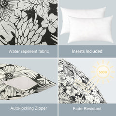 Close-up of LVTXIII Outdoor Lumbar Pillow texture and fabric