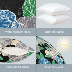 Close-up of LVTXIII throw pillows with auto-locking zipper