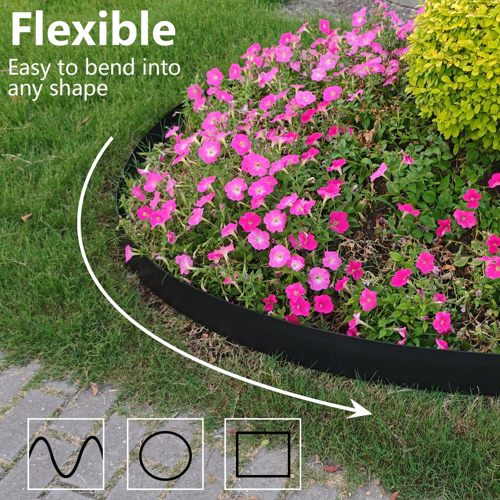 Close-up of LXVOOEE landscape edging material texture