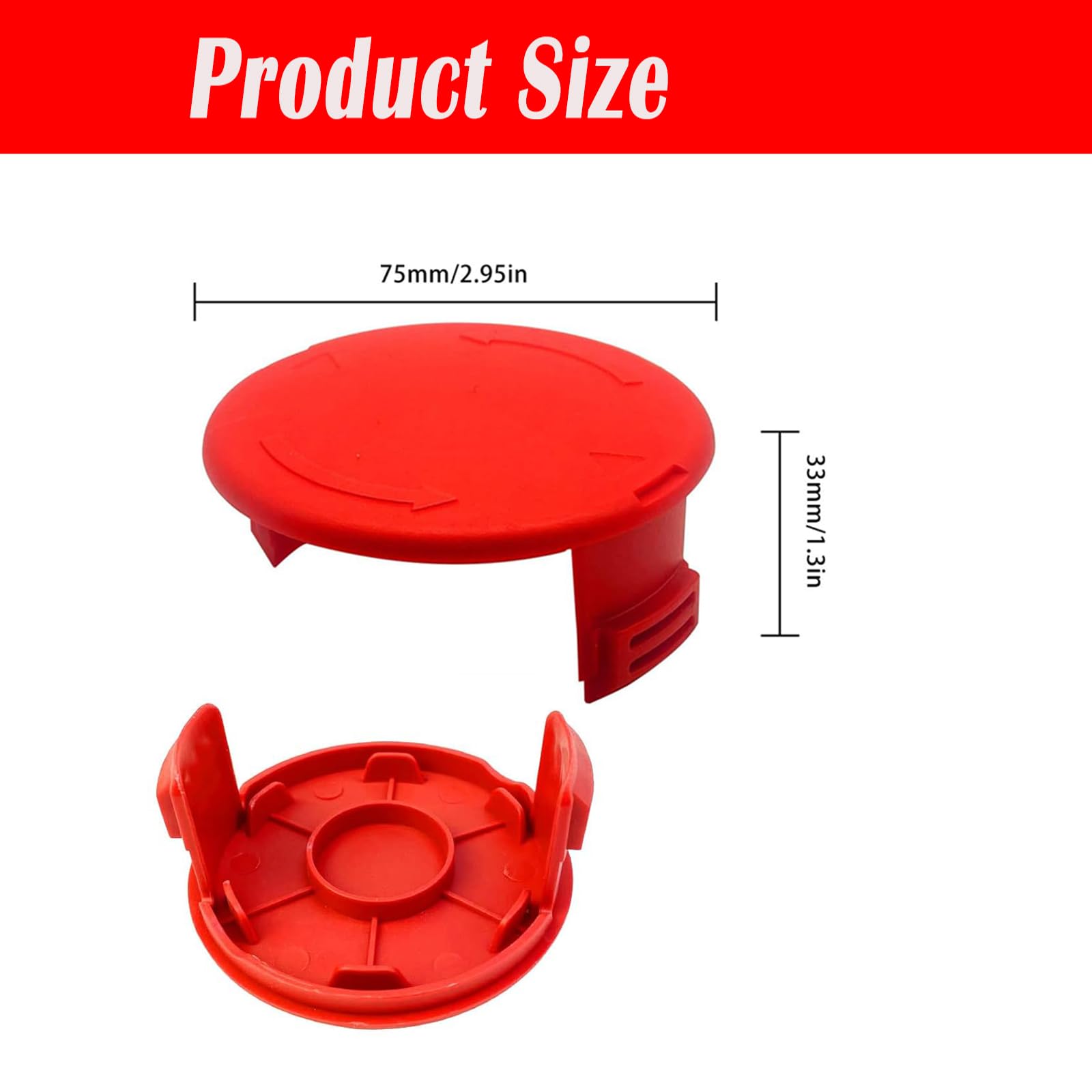 Close-up of Lyshujli spool cap cover for trimmers
