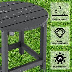 Close-up of LZRS Round Adirondack Patio Side Table texture