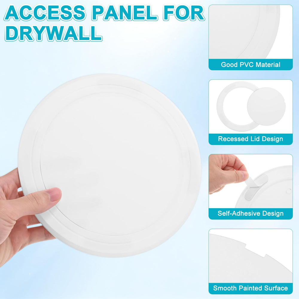 Close-up of M METERXITY Access Panel showing adhesive backing