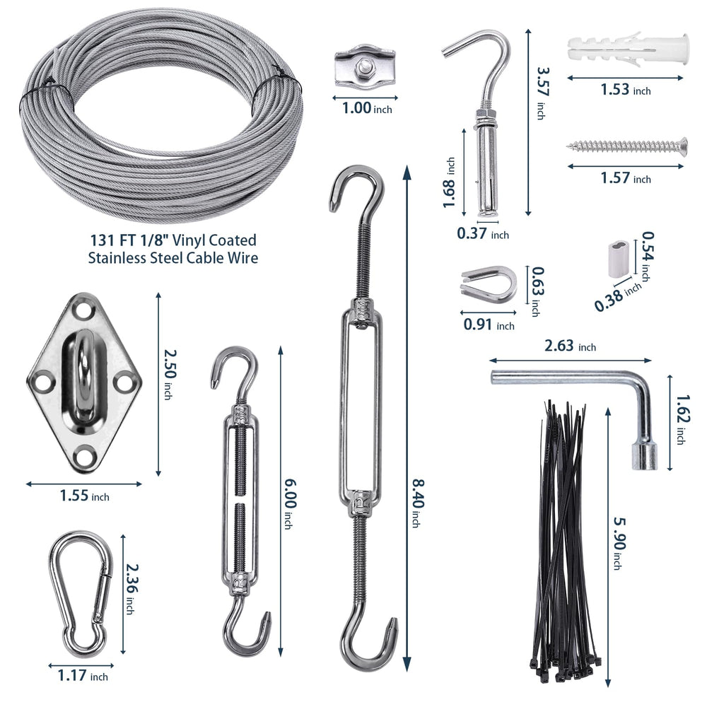 Close-up of M6 Turnbuckles from Unicaravan hardware kit