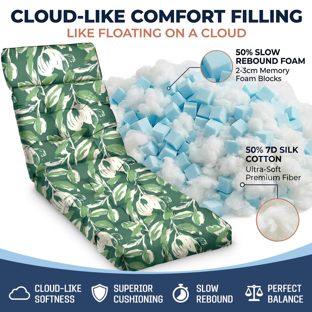 Close-up of MAGIC ELEPHANT Chaise Lounge Cushion fabric texture