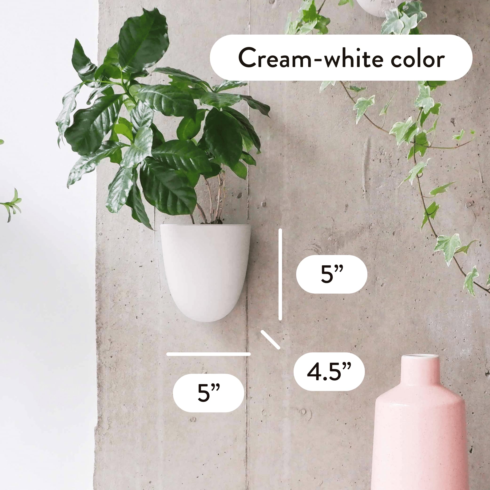 Close-up of Make Good self-watering planter installation