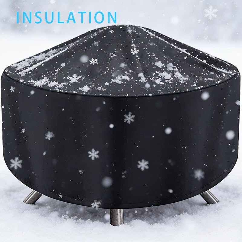 close-up of maobutte Round Fire Pit Cover texture