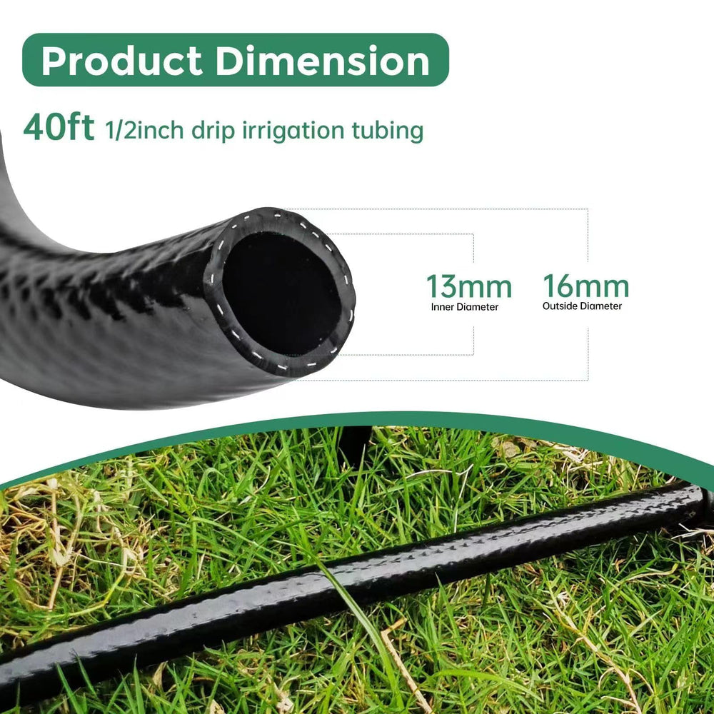 Close-up of Maotong 1/2 inch straight connector for drip irrigation