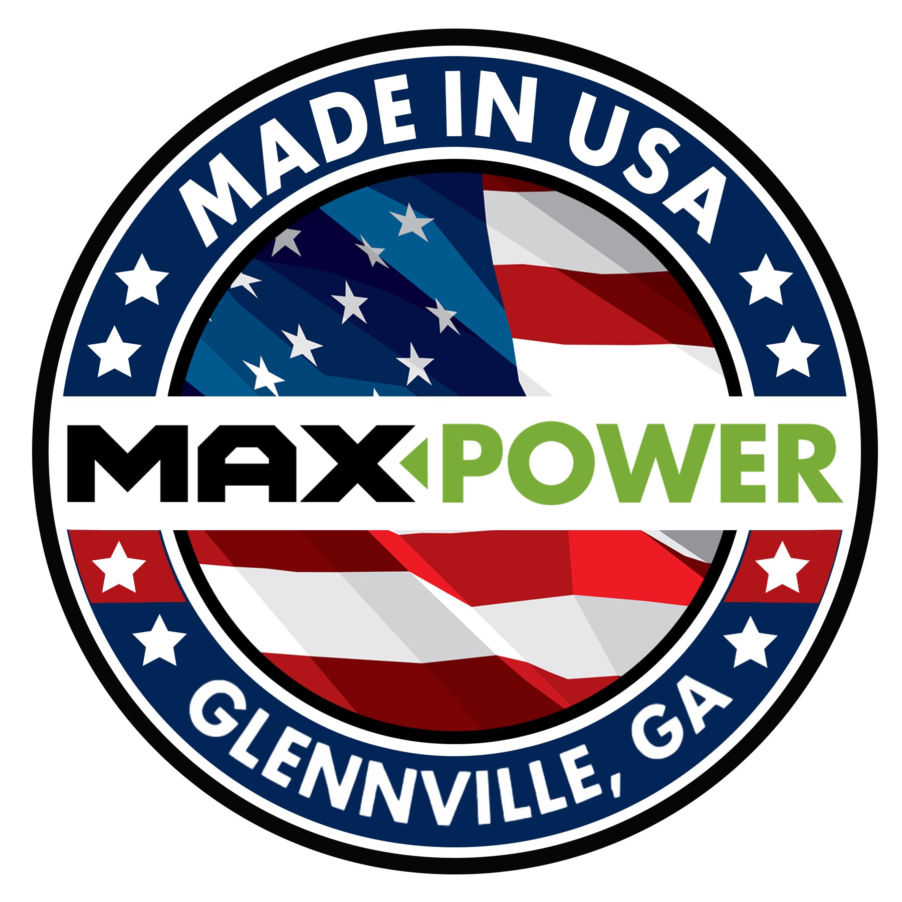 Close-up of Maxpower 561747B blade dimensions 18-1/2 in. L, 2-1/2 in. W