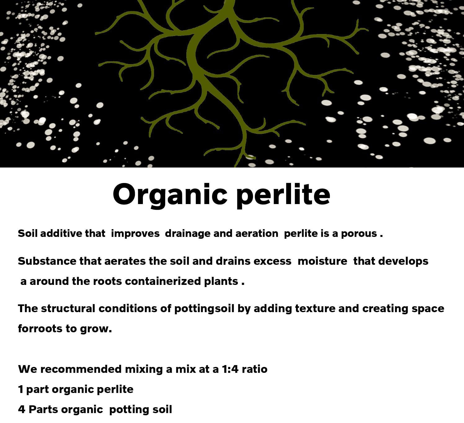 Close-up of MDPQT Horticultural Perlite texture