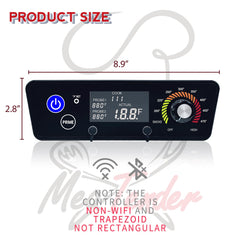 Close-up of Meatender Control Board temperature settings