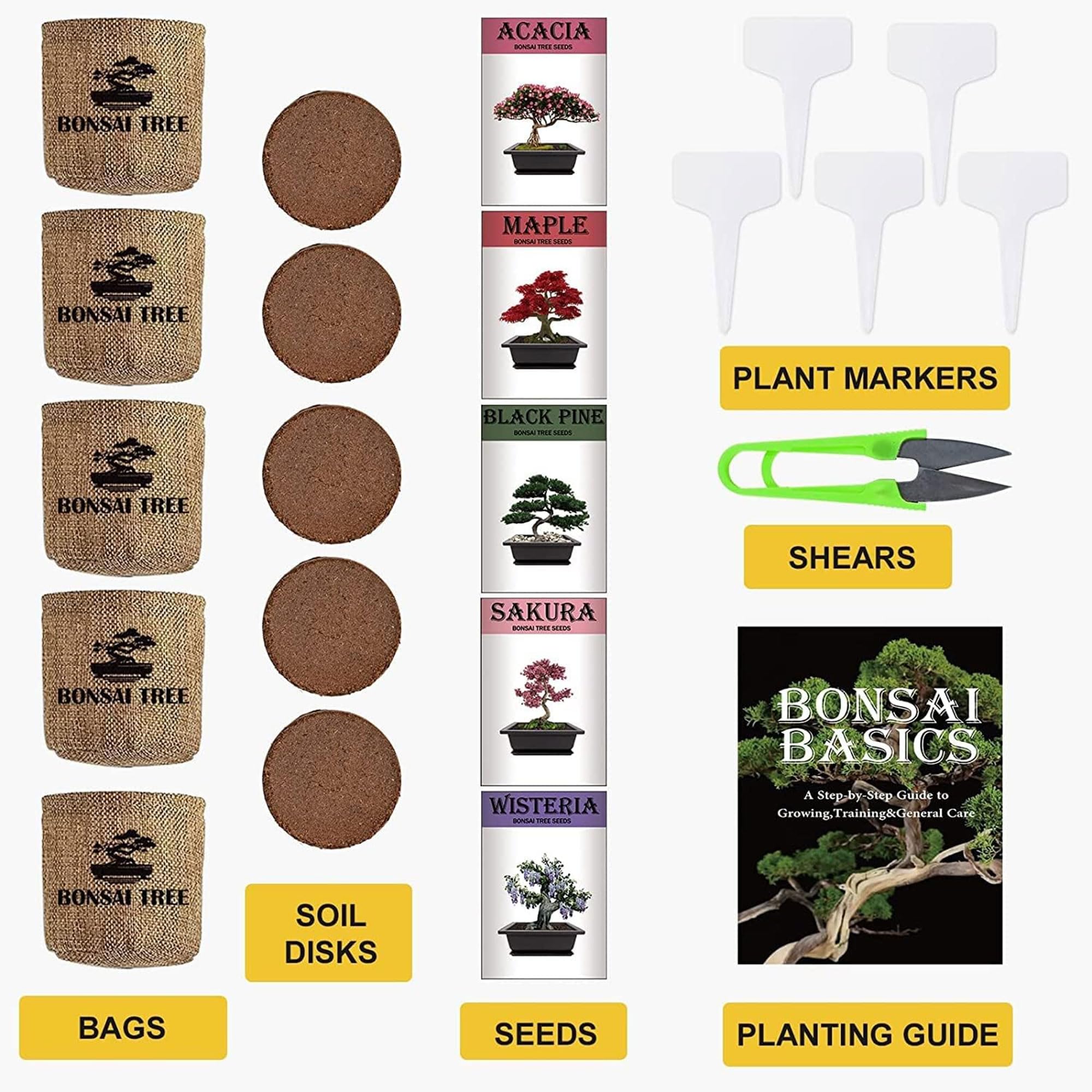 Close-up of Meekear planting guide and mini shears
