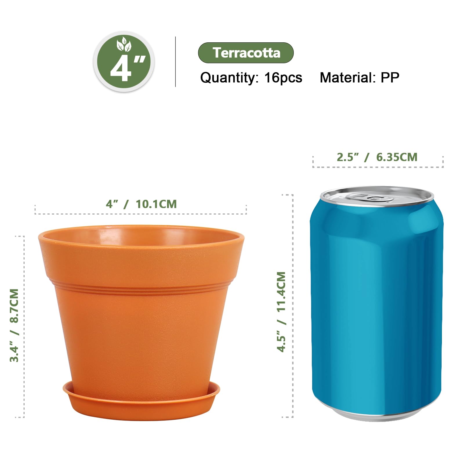 Close-up of Meowell nursery pots showing drainage holes