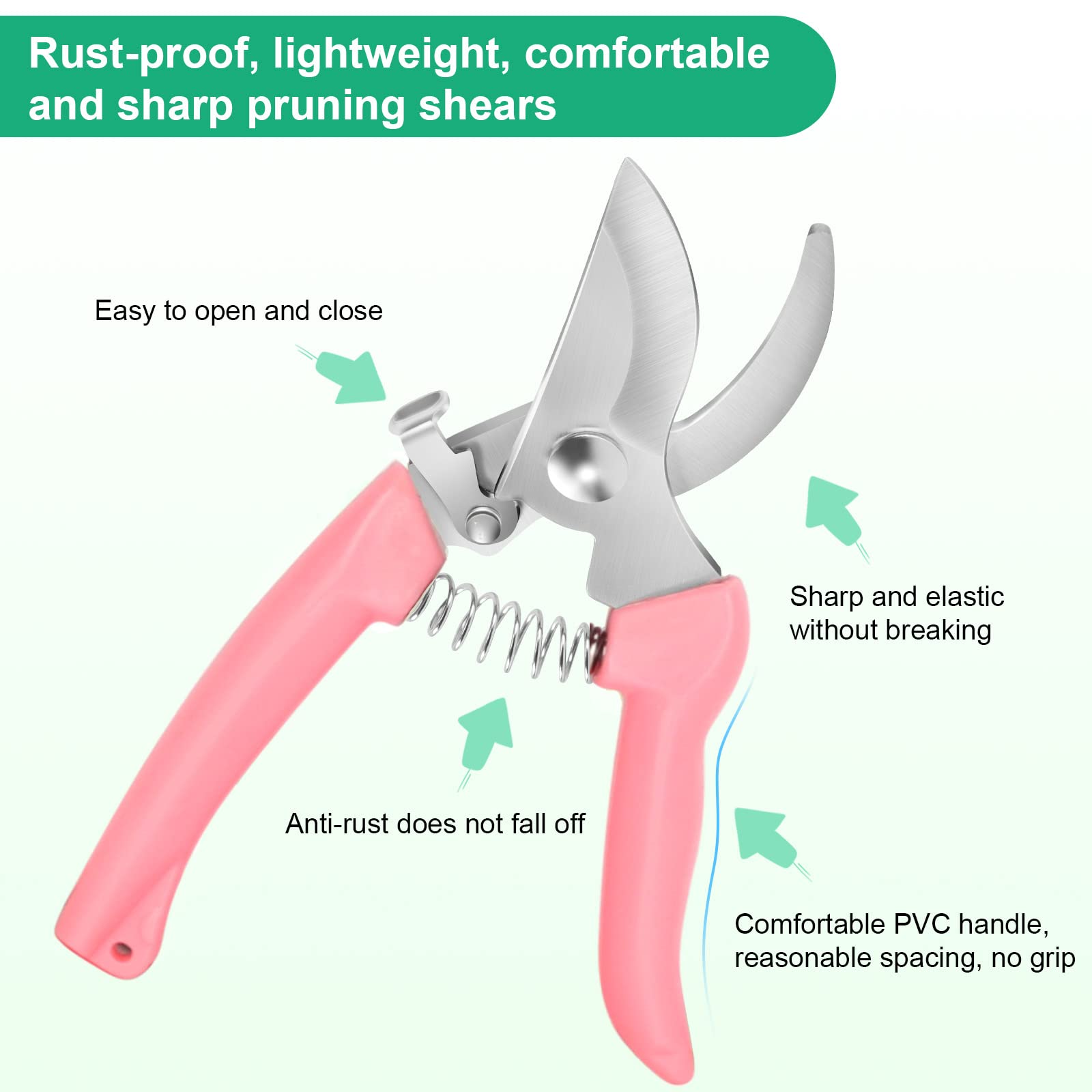 Close-up of MEPEREZ pruning shears sharp blades