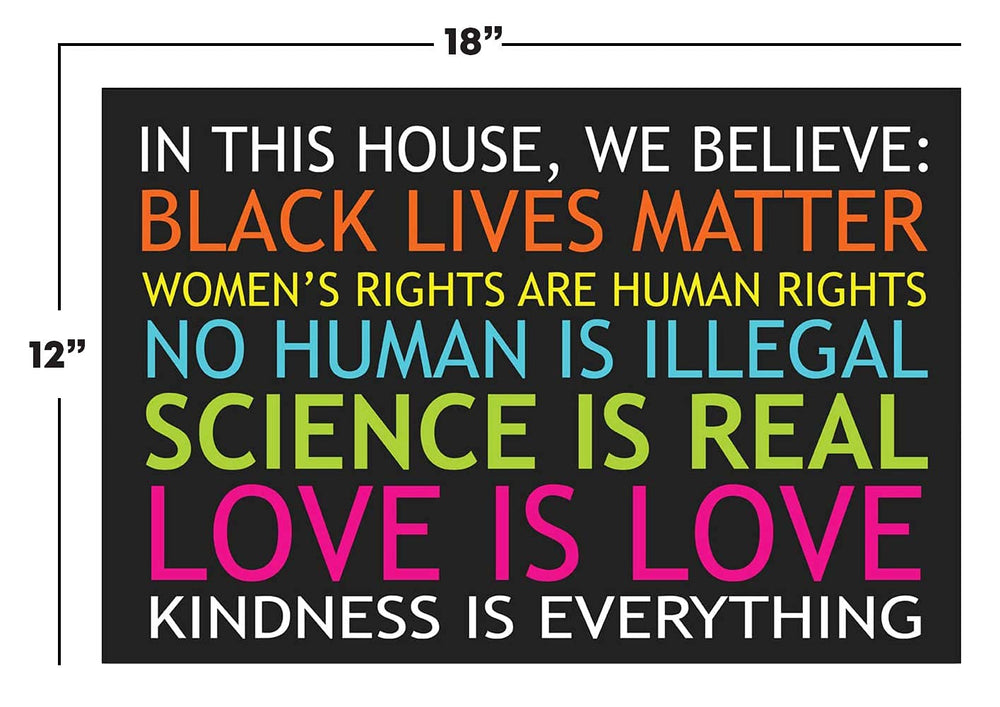 Close-up of metal stake included with the Black Lives Matter Yard Sign