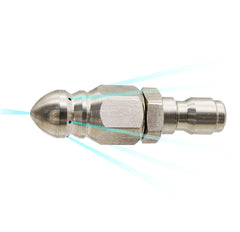 Close-up of Millie Pressure Washer Sewer Jetter Nozzle quick plug