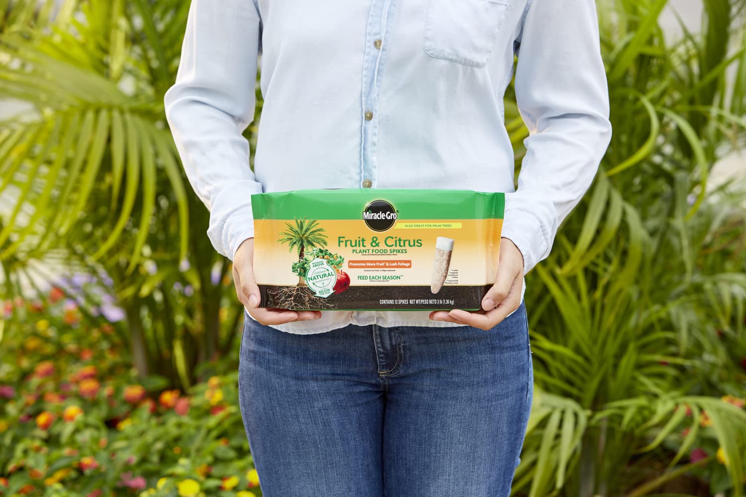Close-up of Miracle-Gro Fruit & Citrus Plant Food Spike