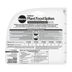 Close-up of Miracle-Gro Indoor Plant Food Spike stick