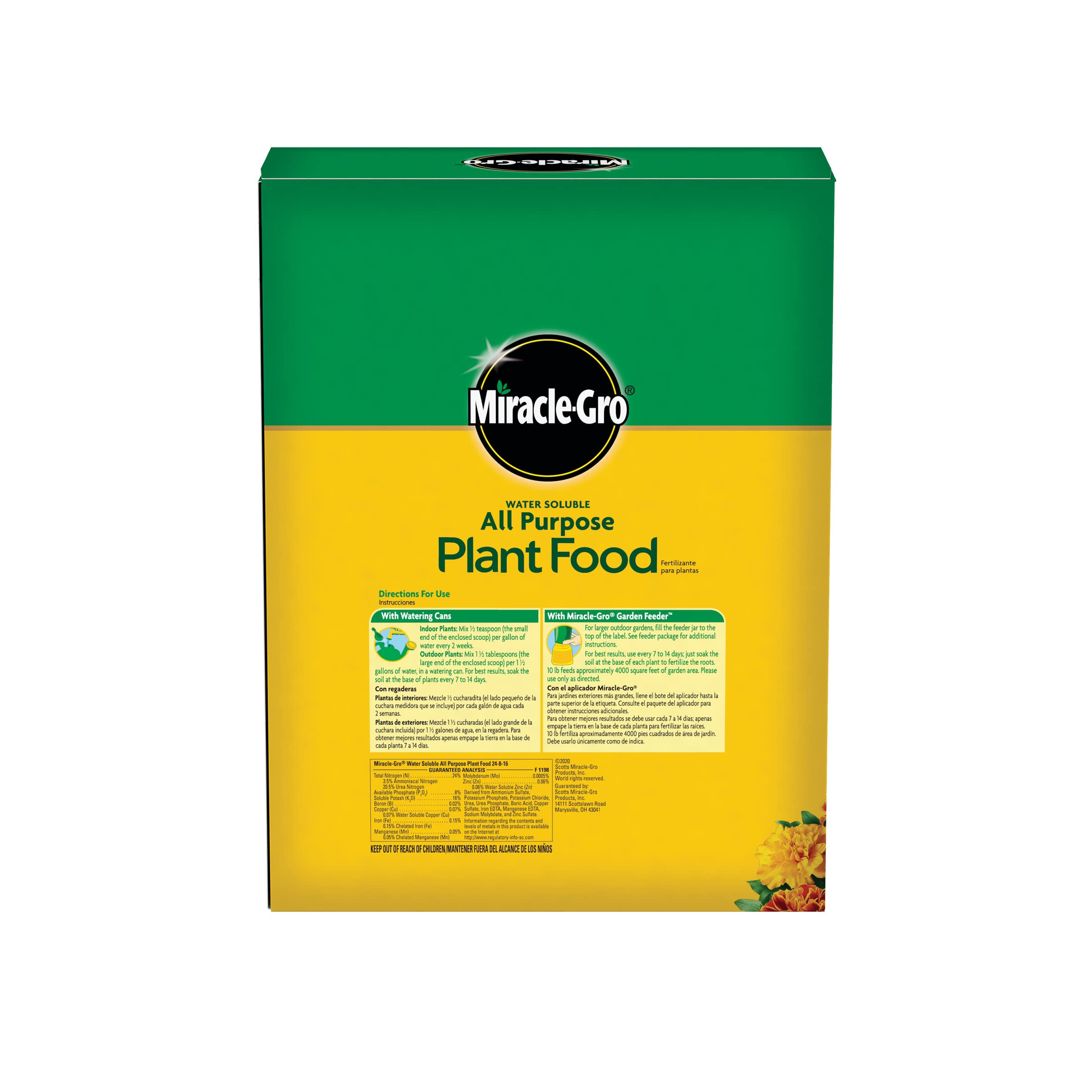 Close-up of Miracle-Gro Water Soluble All Purpose Plant Food granules
