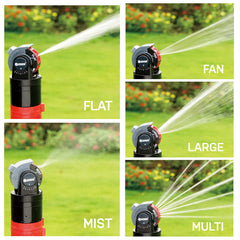 Close-up of mist setting on Eden 5-Pattern Rotary Sprinkler Head