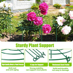 Close-up of MJZ Peony Cages showing 4 leg supports