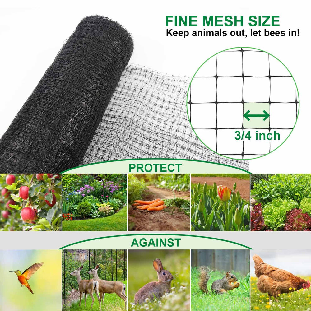Close-up of Mklsit garden netting mesh