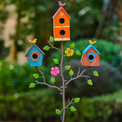 Close-up of MOCOME birdhouse heart-shaped opening