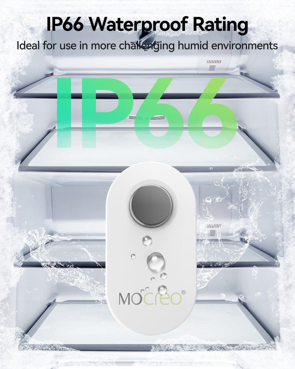 Close-up of MOCREO thermometer's temperature sensor