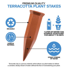 Close-up of Modern Innovations terracotta watering spike
