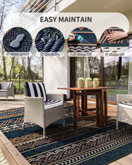 Close-up of MontVoo outdoor rug texture