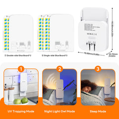 Close-up of Mosalogic Indoor Gnat Trap motion sensor