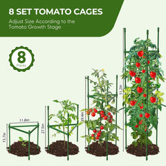 Close-up of MQJIAZHI Tomato Cage height adjustment feature