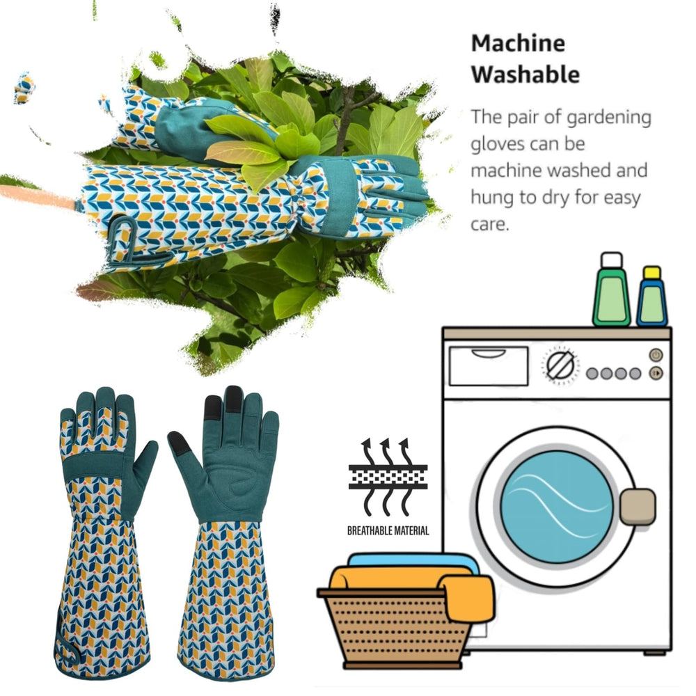 Close-up of MSUPSAV Garden Gloves foam padded palm