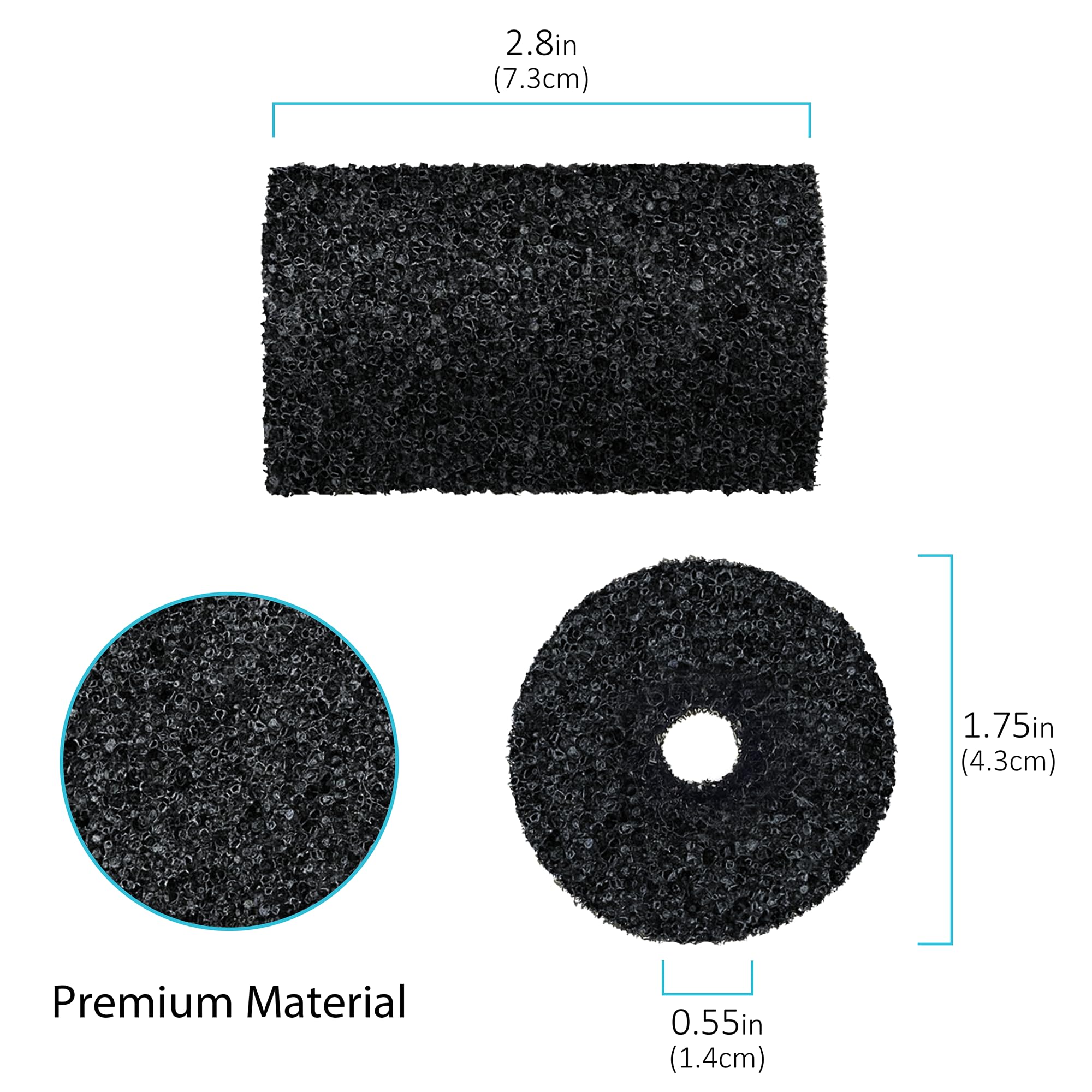 Close-up of MUSCCCM polyurethane foam tail scrubber