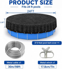 Close-up of Nafhone Pool Leaf Net Cover's fine mesh construction