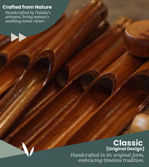 Close-up of Nalulu Bamboo Wind Chimes, detailed craftsmanship