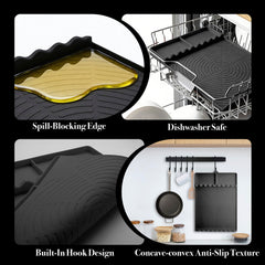 Close-up of NancyL Silicone Grill Mat circular pattern surface