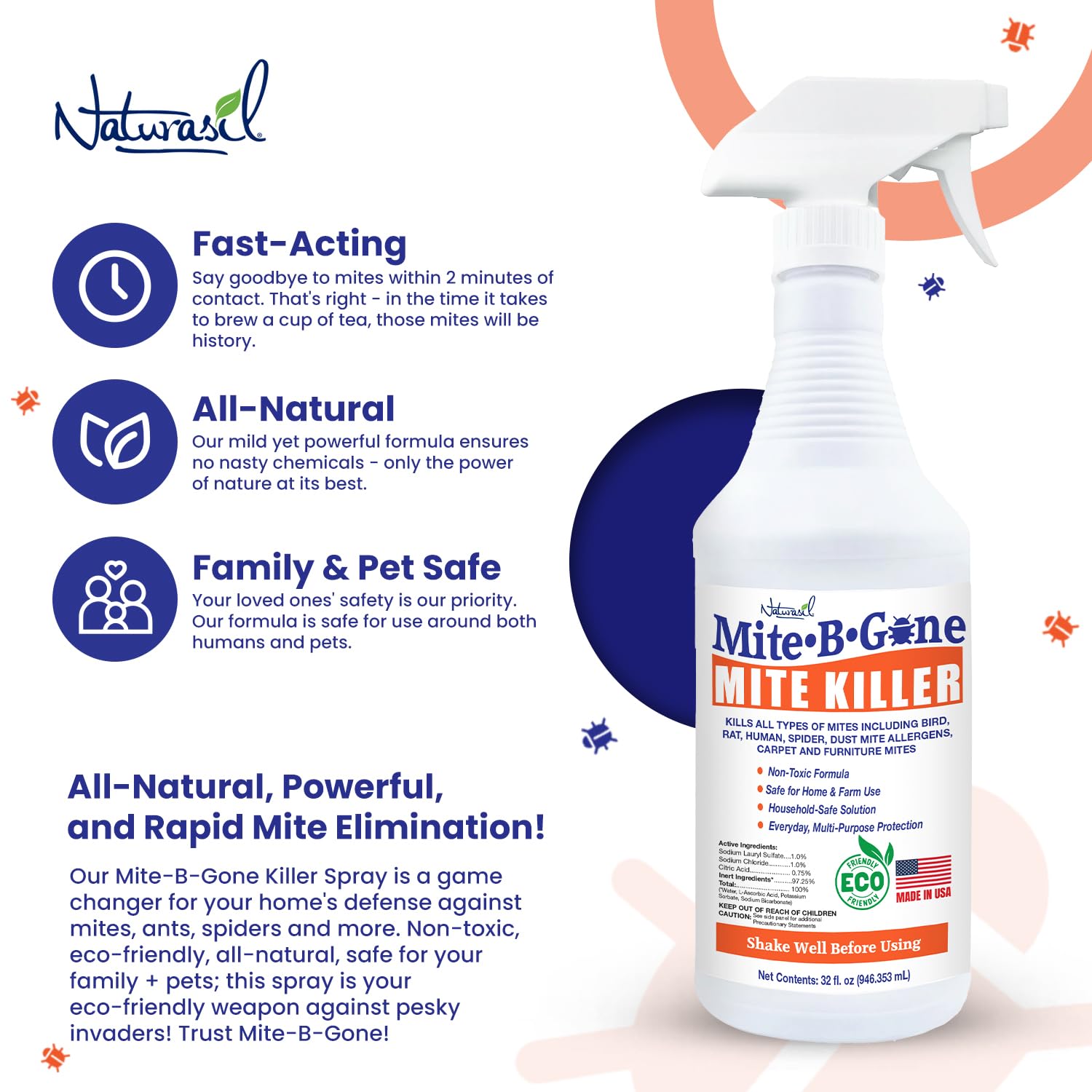 Close-up of Naturasil Mite-B-Gone spray nozzle